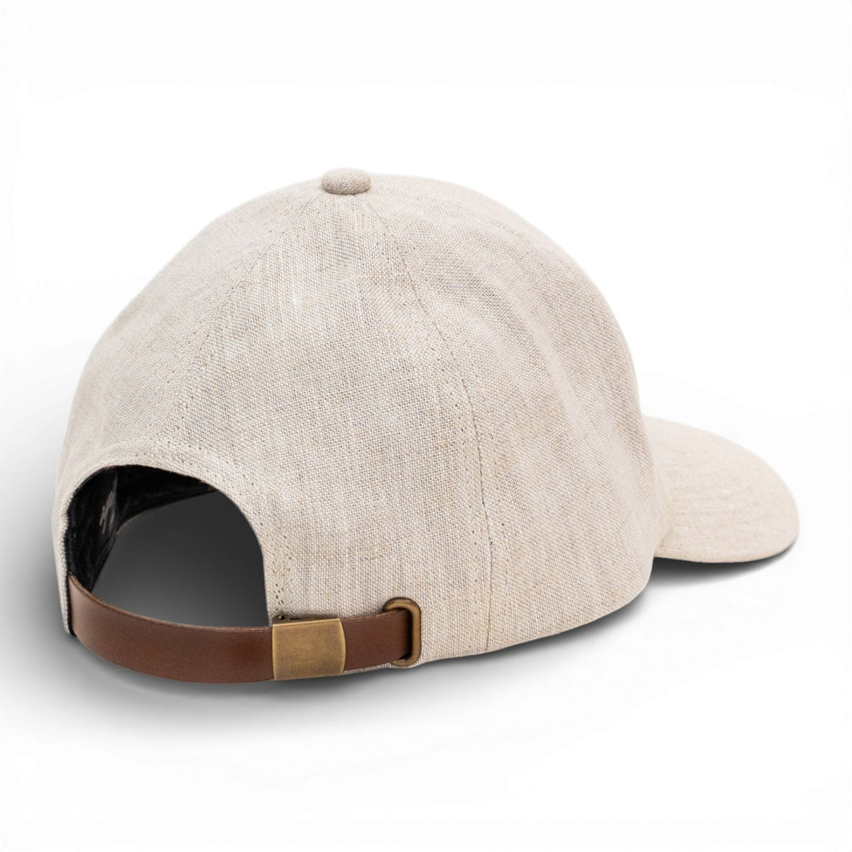 Vandre 100% Irish linen and 100% wool flannel baseball hats side by side