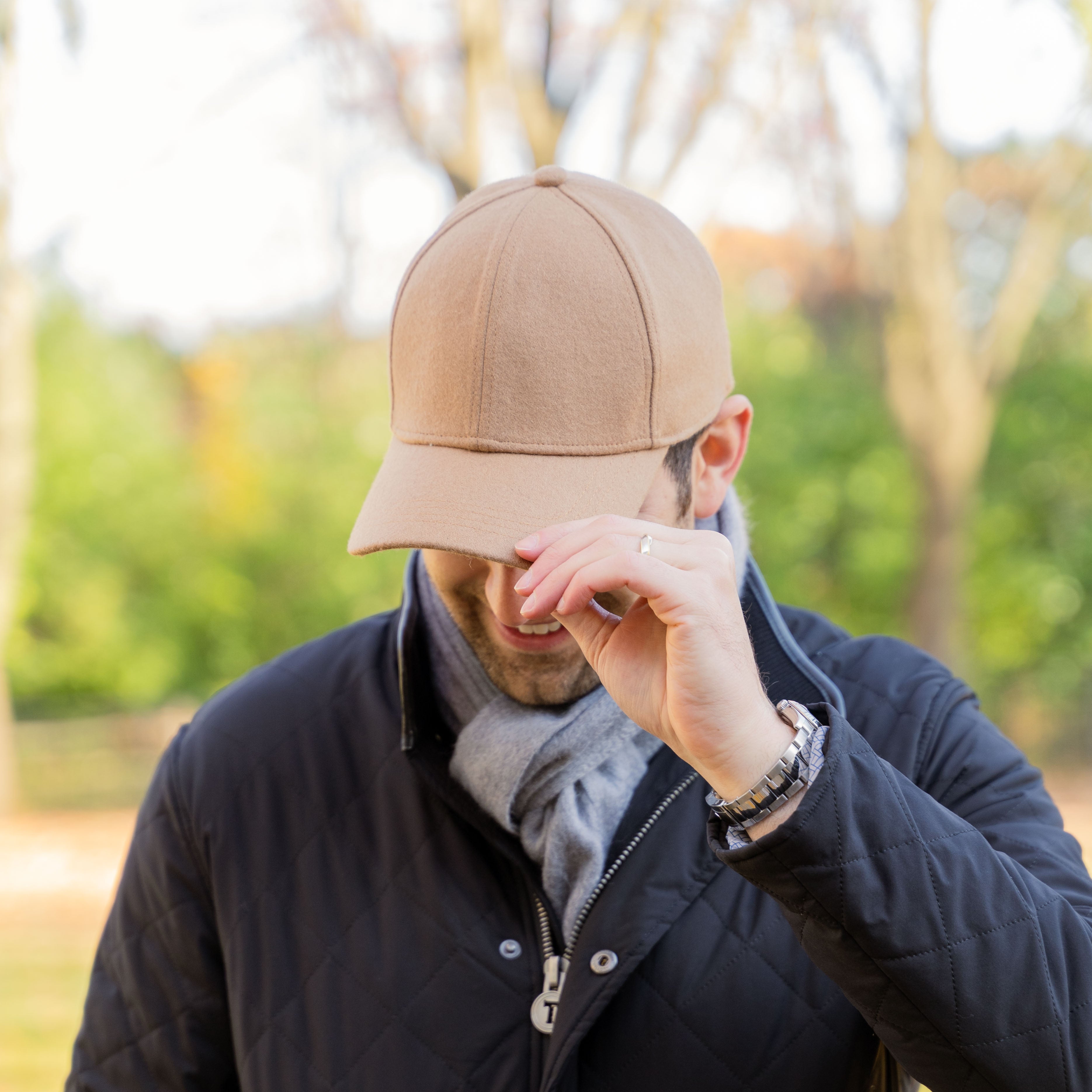 Performance Wool Baseball Hat Camel Beige