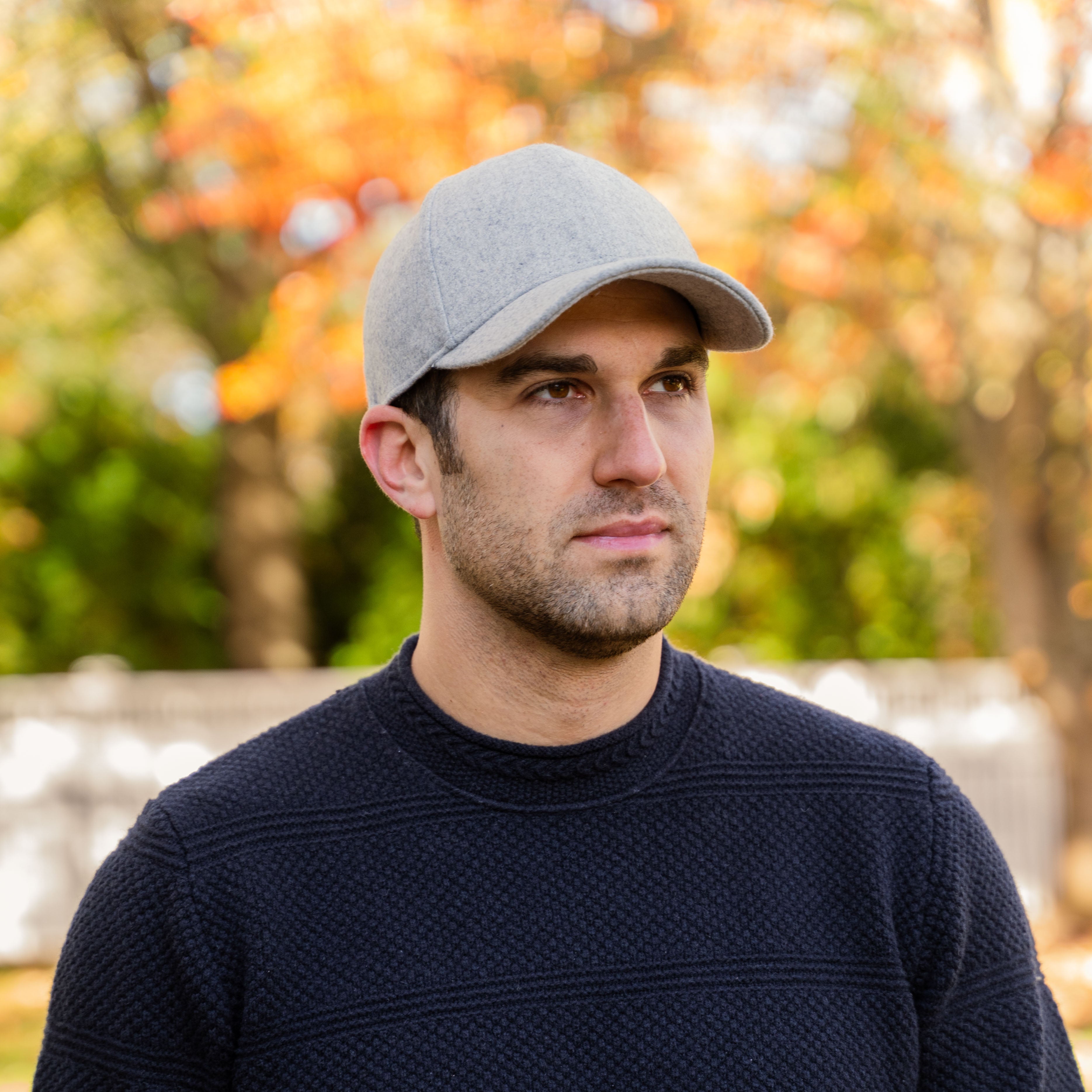 Performance Wool Baseball Hat Frost Gray