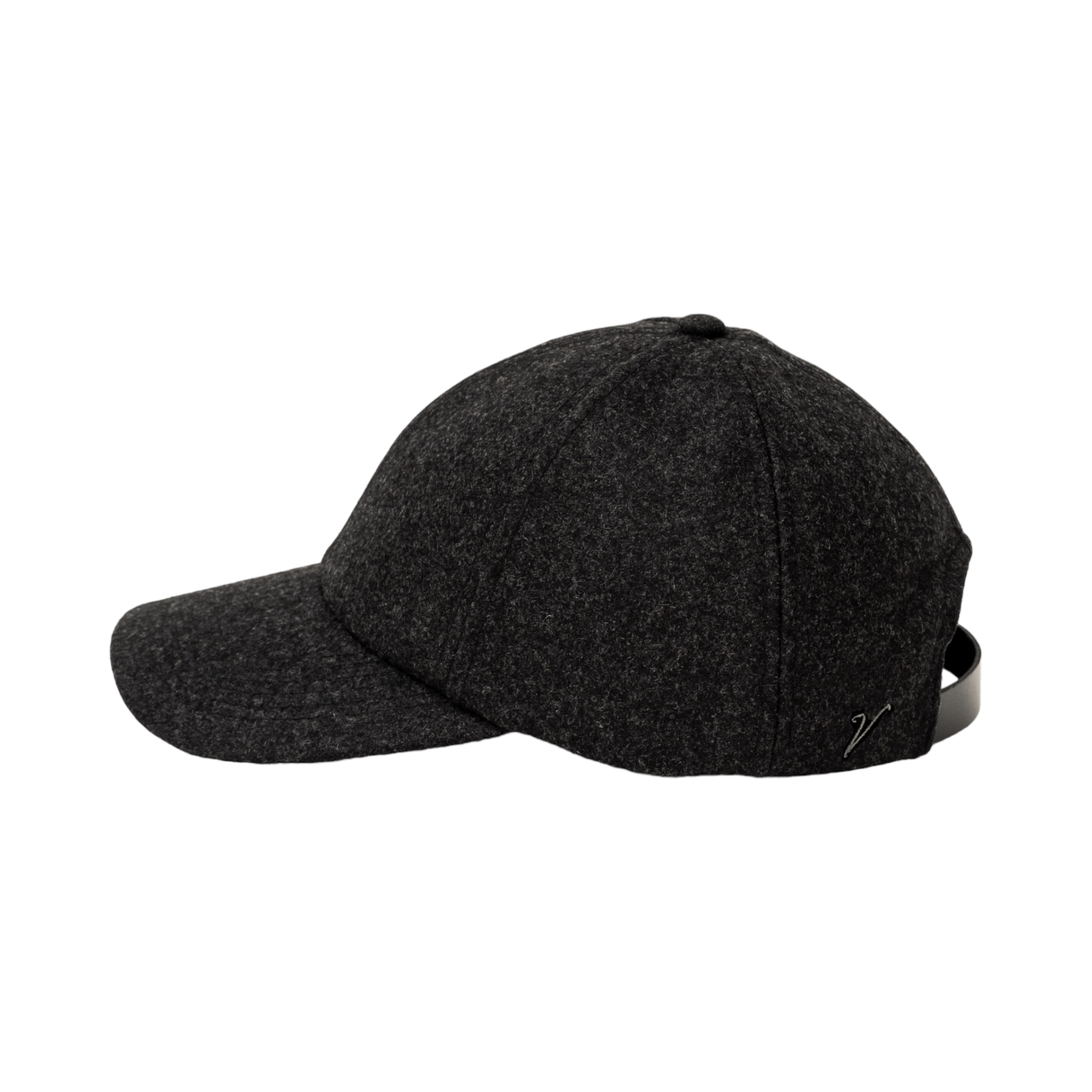 Black wool baseball cap sales