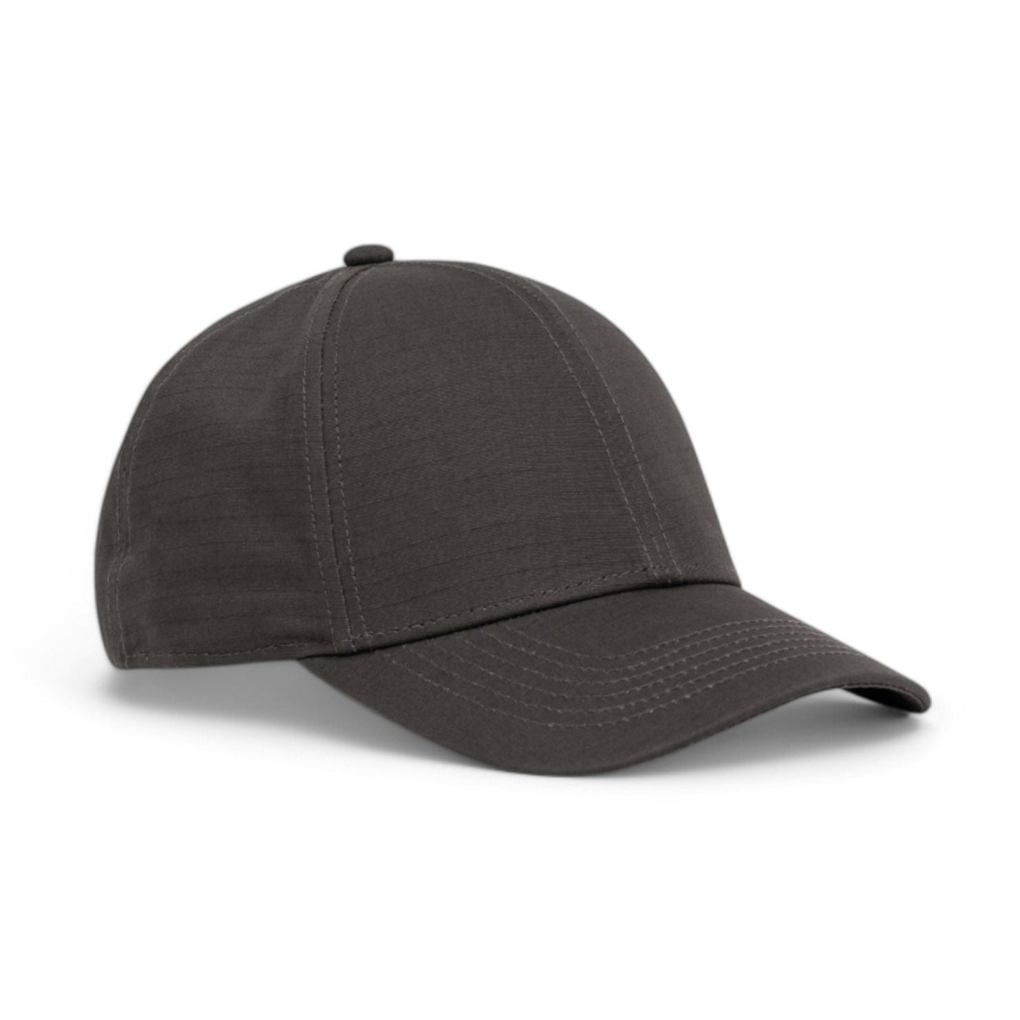 100% Ripstop Cotton Premium Baseball Hat Charcoal Gray