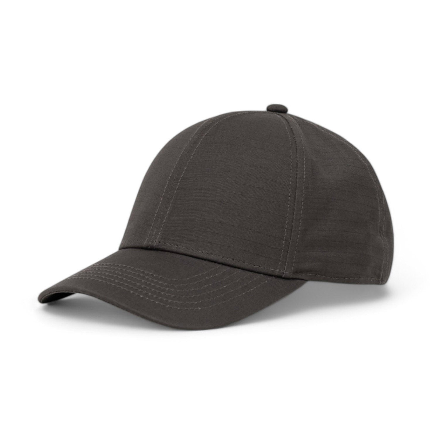 100% Ripstop Cotton Premium Baseball Hat Charcoal Gray