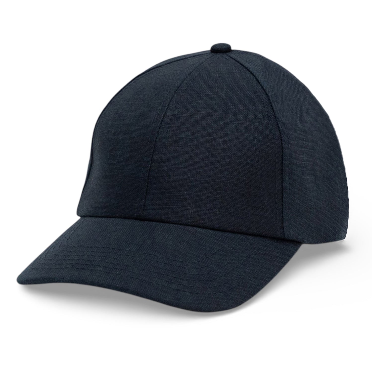 100% Irish Linen Premium Baseball Hat Navy Blue