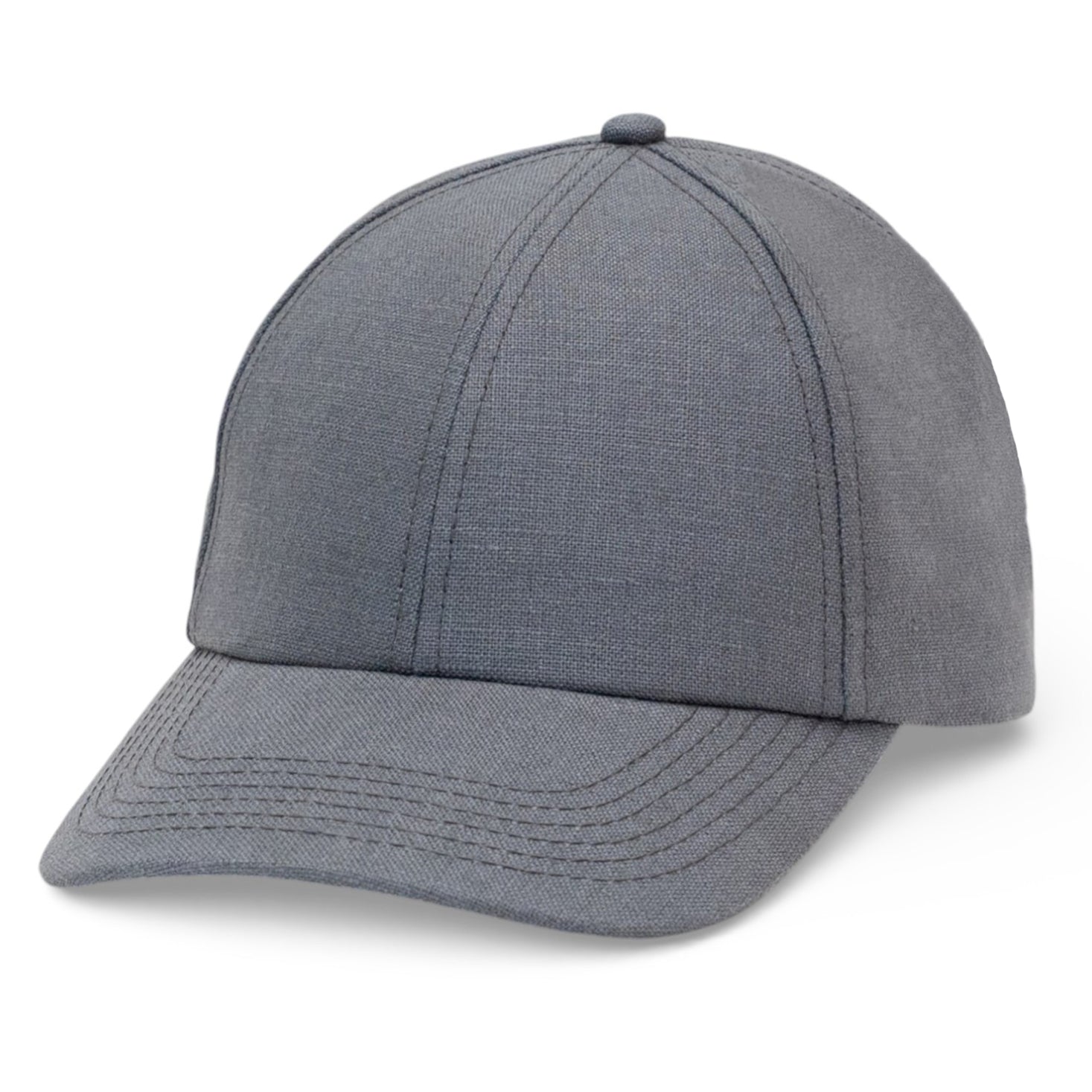 100% Irish Linen Premium Baseball Hat Slate Gray