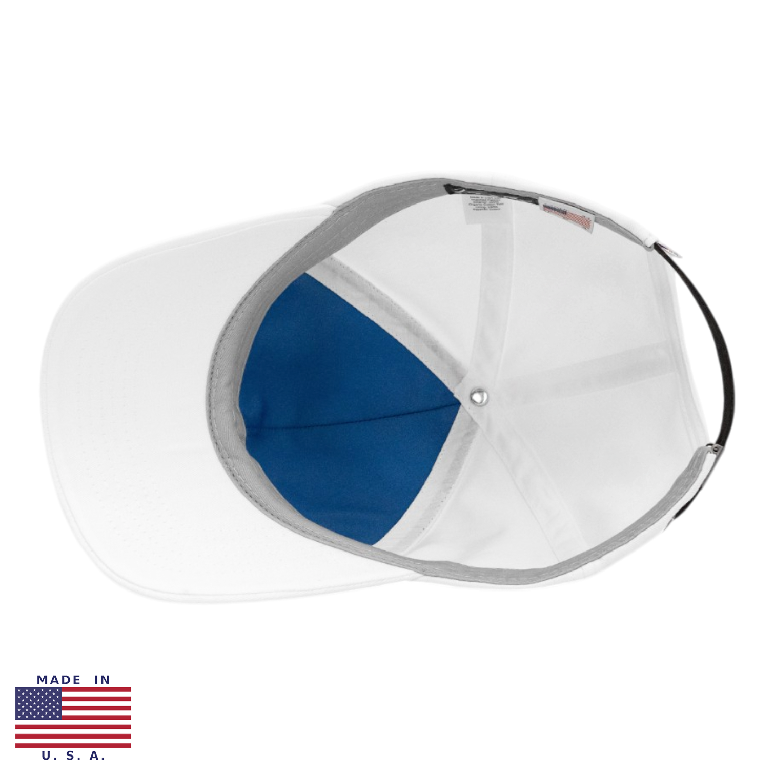 Vandre Made in USA 100% organic cotton baseball hat in white