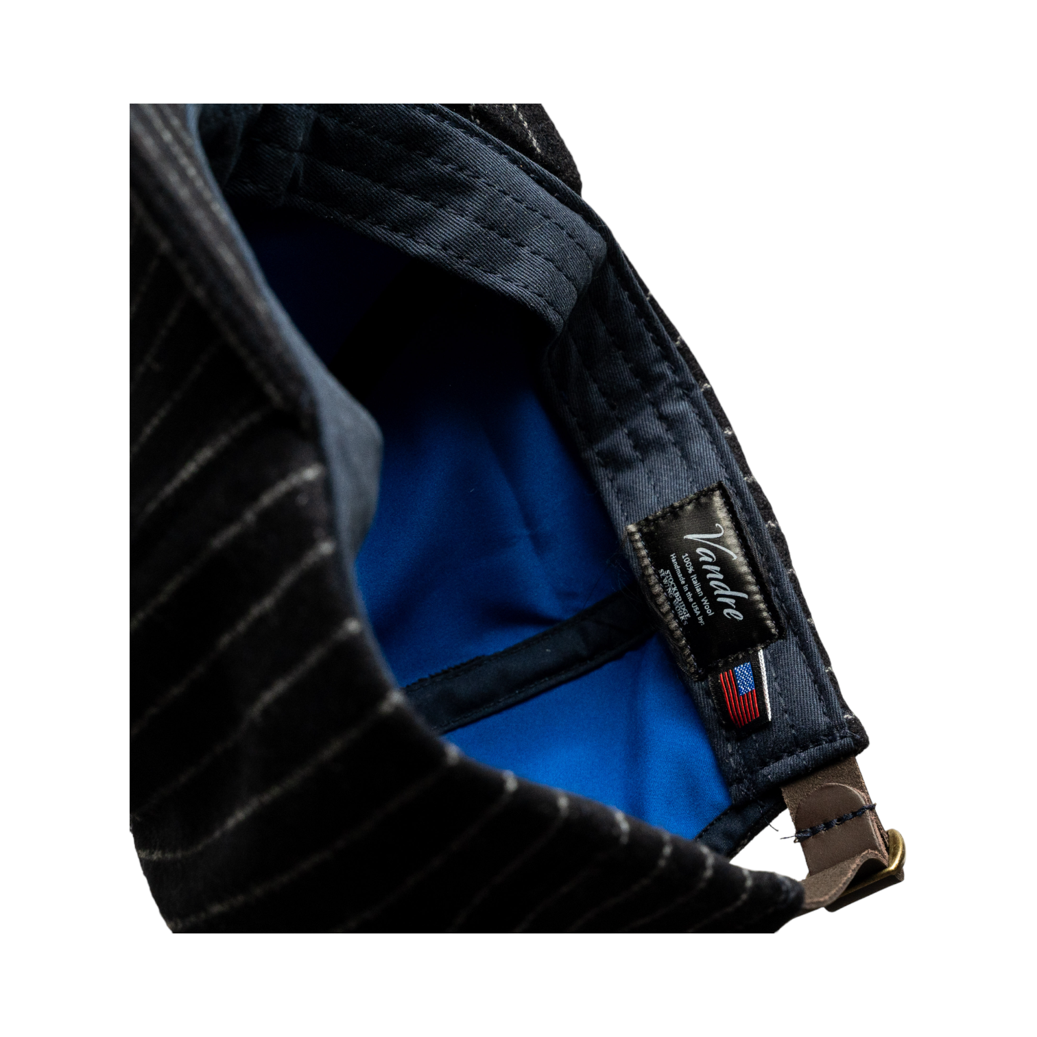 Vandre 100% Italian Wool Made in America inside tag image