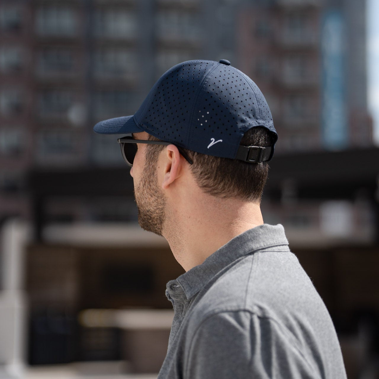 Athletic Dri Fit Baseball Hat Navy Blue