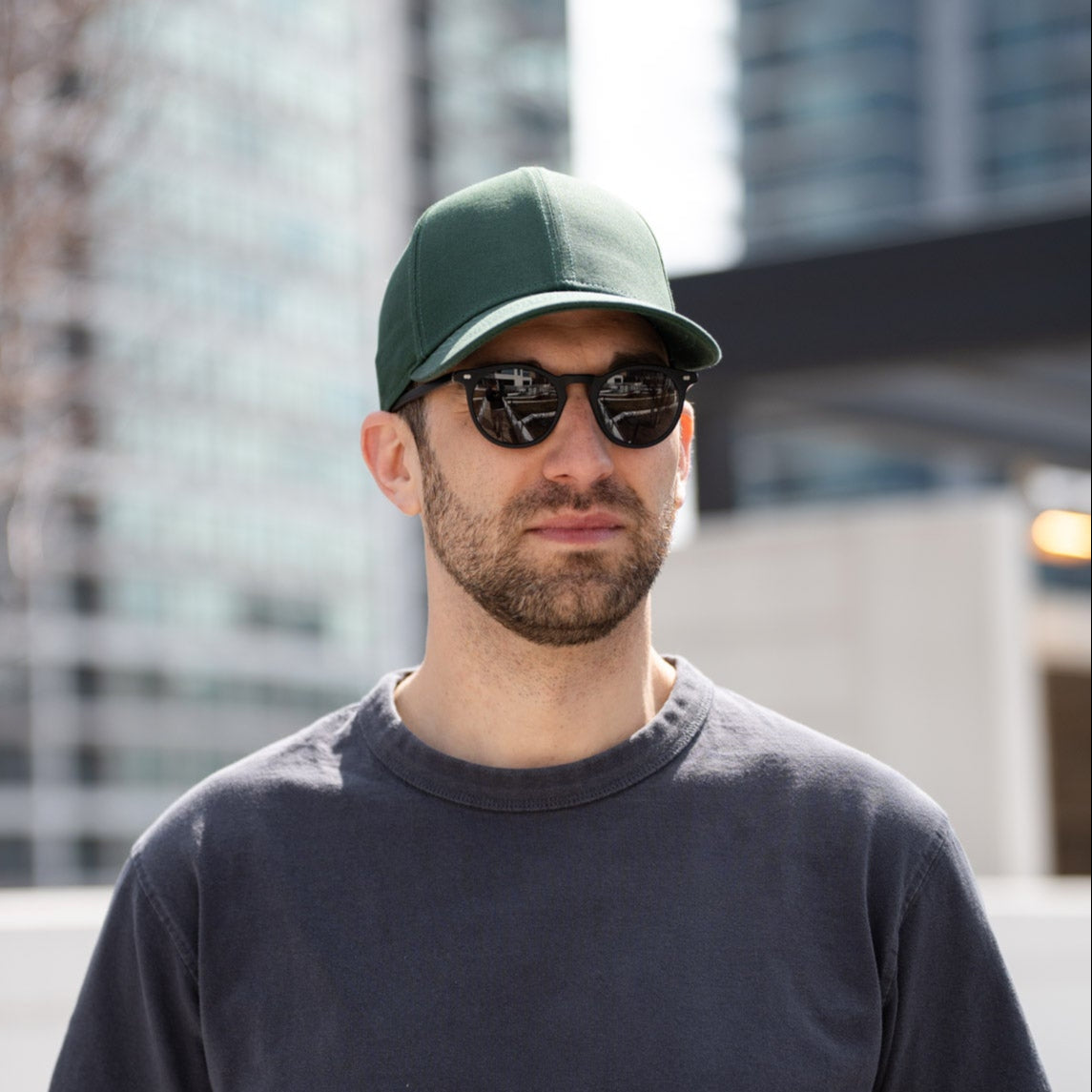 100% Cotton Premium Baseball Hat Forest Green