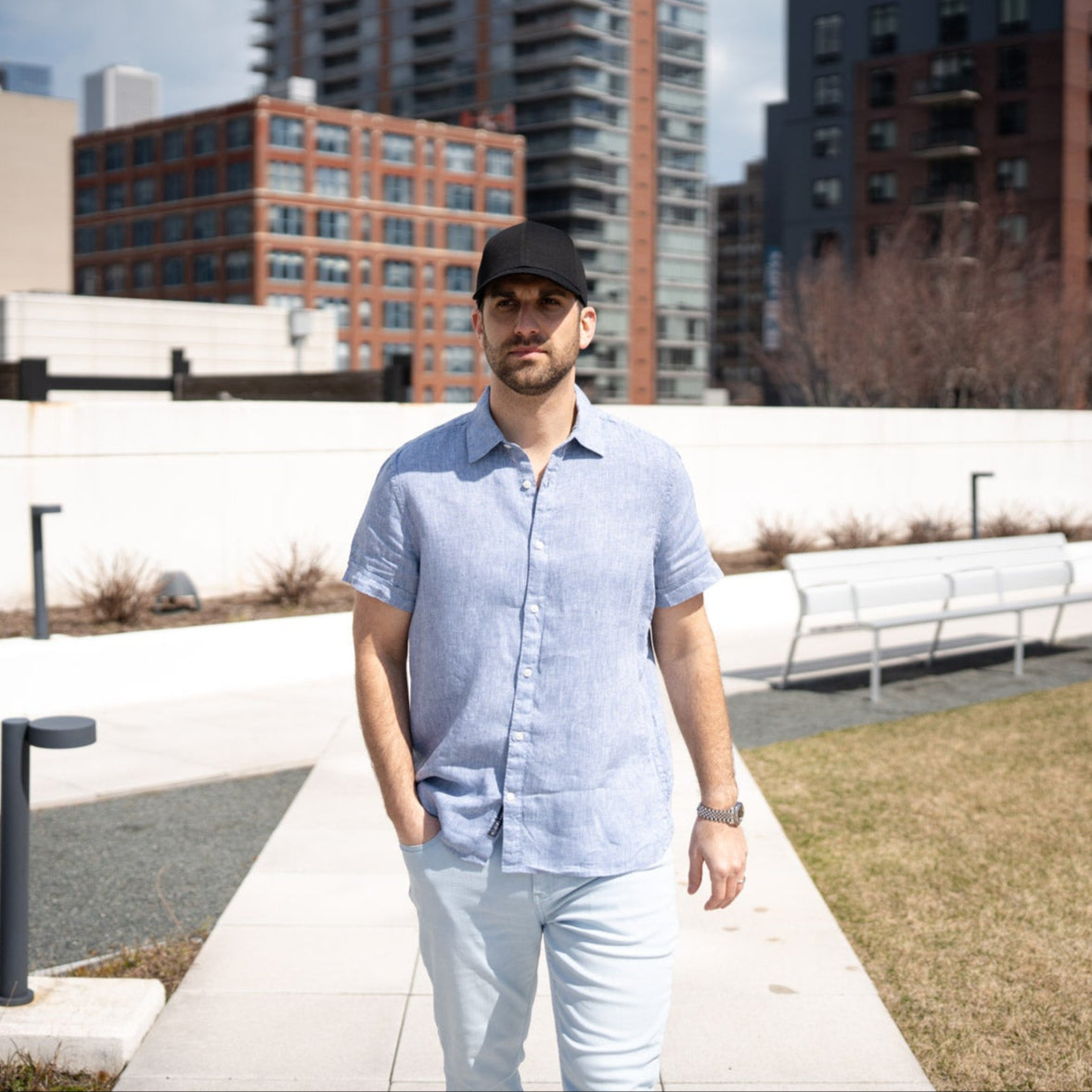 100% Cotton Premium Baseball Hat Black