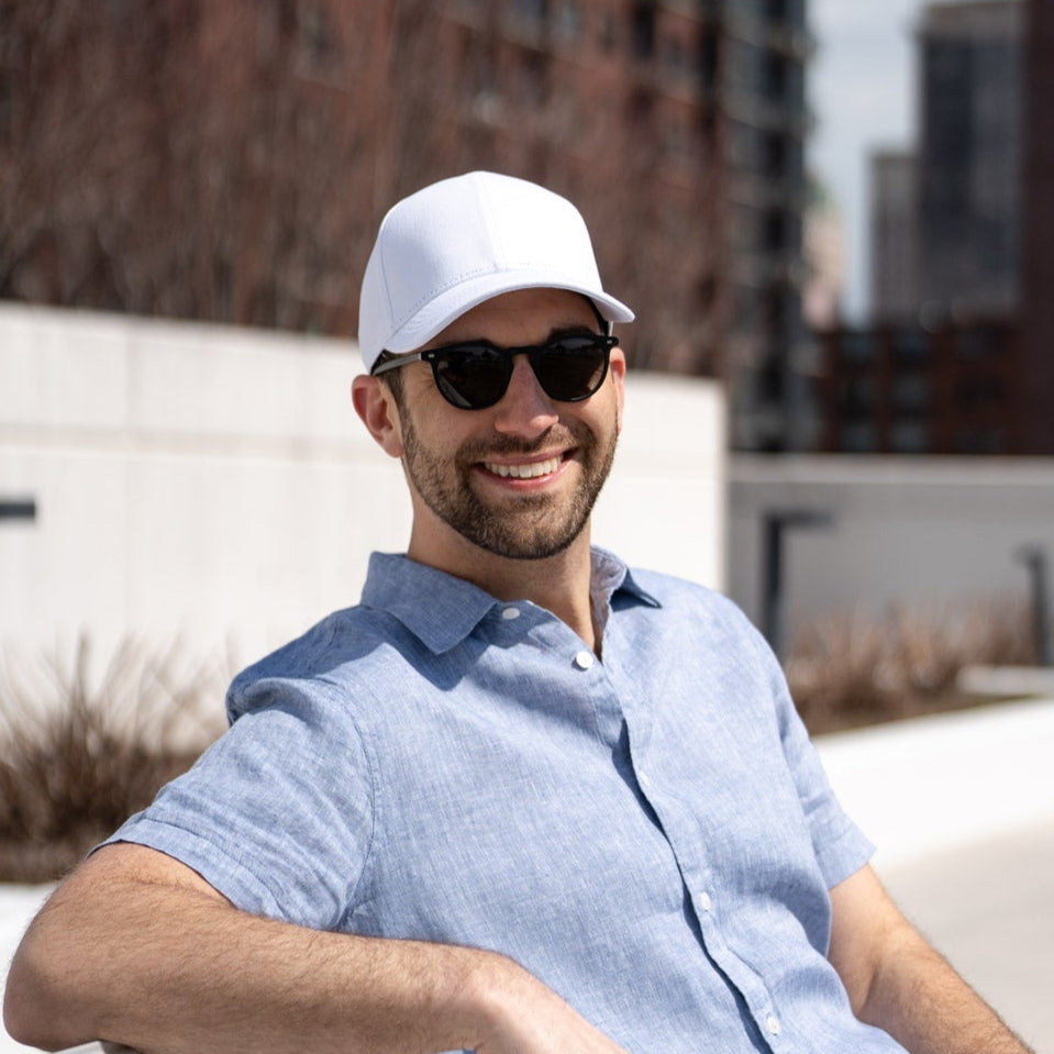 100% Cotton Premium Baseball Hat White