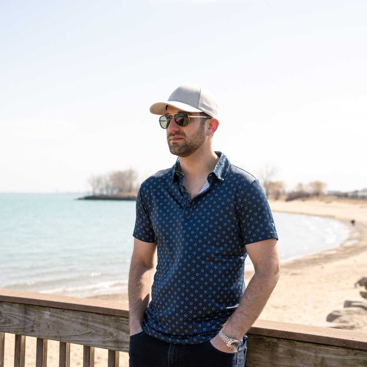 100% Irish Linen Premium Baseball Hat Arashi Sand