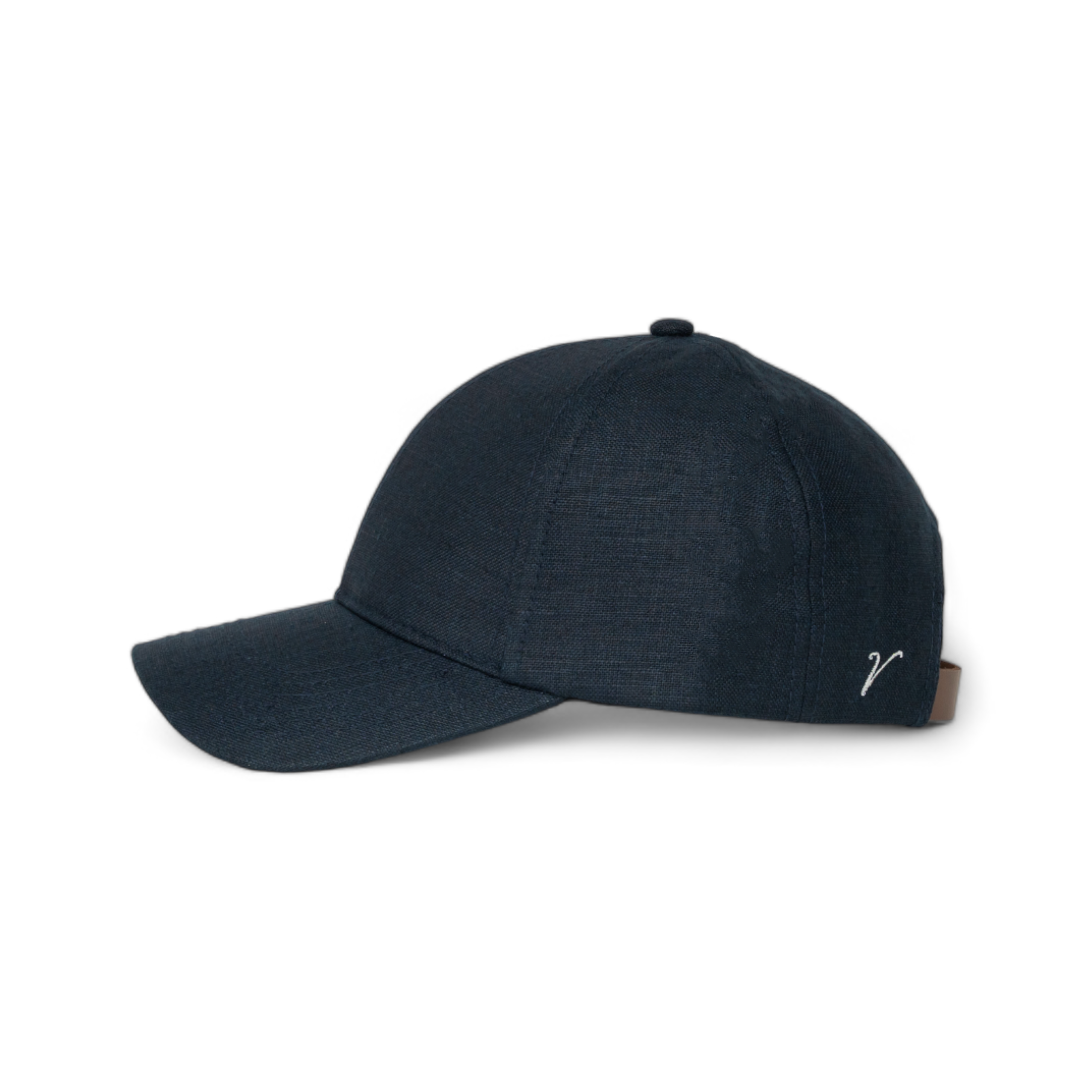 100% Irish Linen Premium Baseball Hat Navy Blue