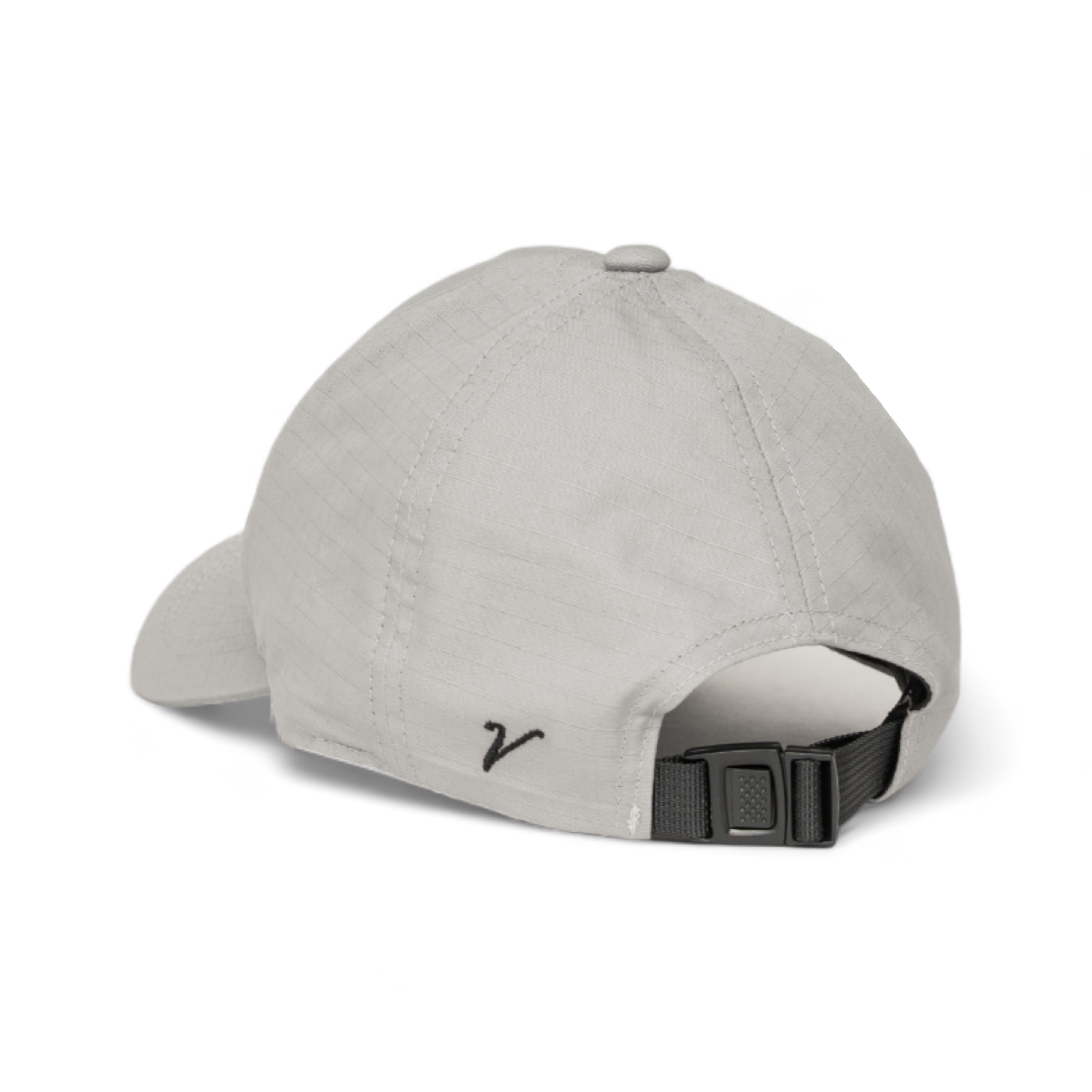 100% Ripstop Cotton Premium Baseball Hat Silver Gray