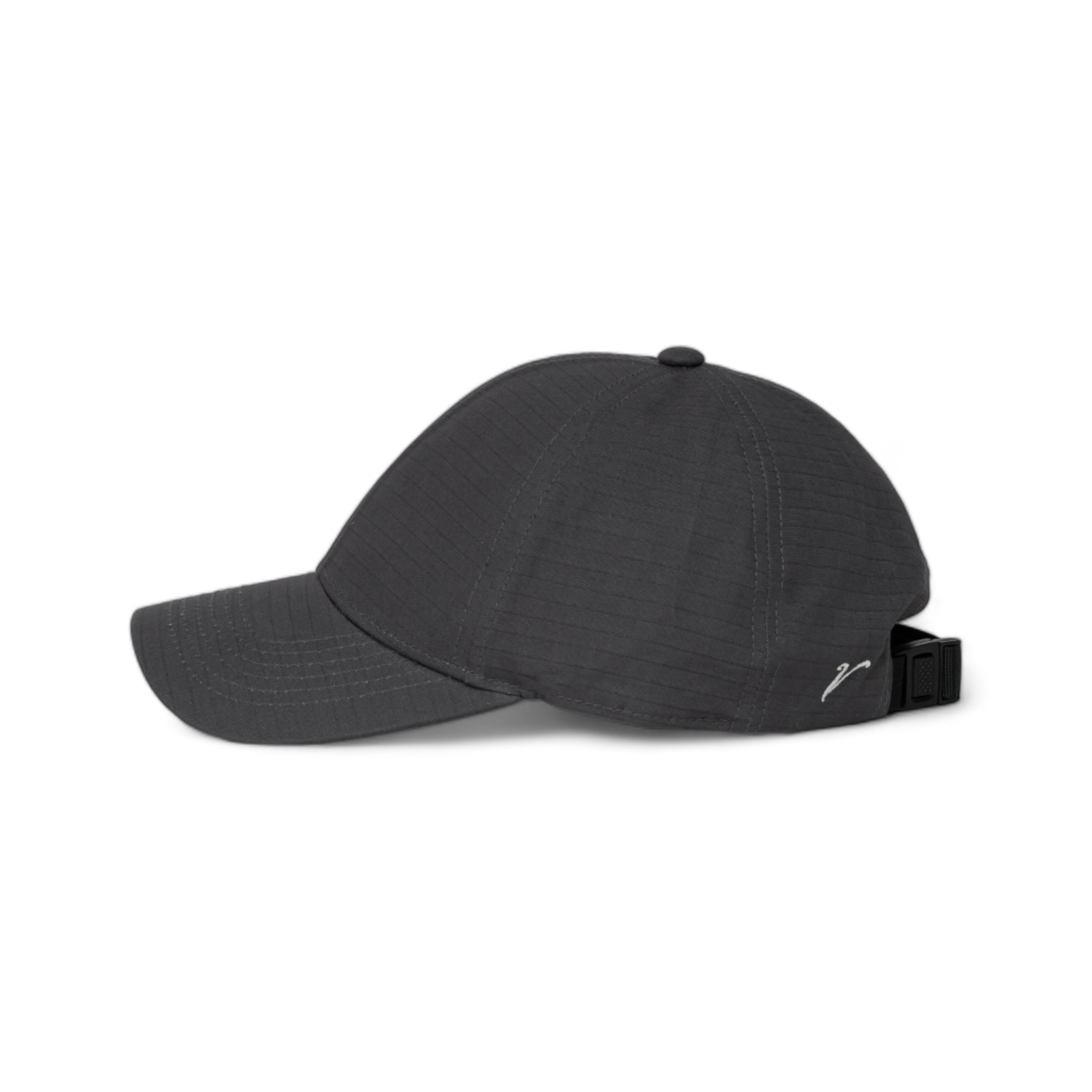 100% Ripstop Cotton Premium Baseball Hat Charcoal Gray