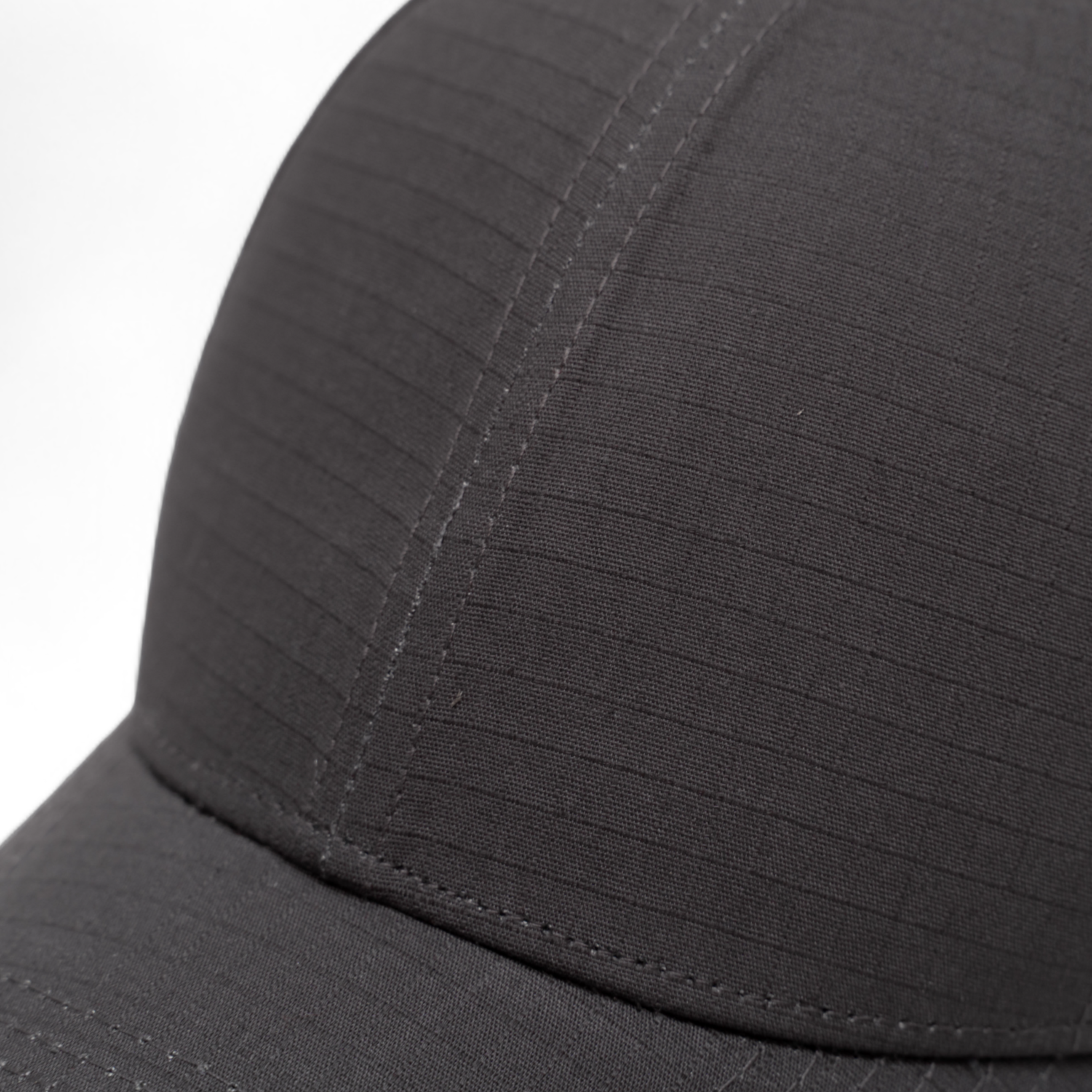 100% Ripstop Cotton Premium Baseball Hat Charcoal Gray