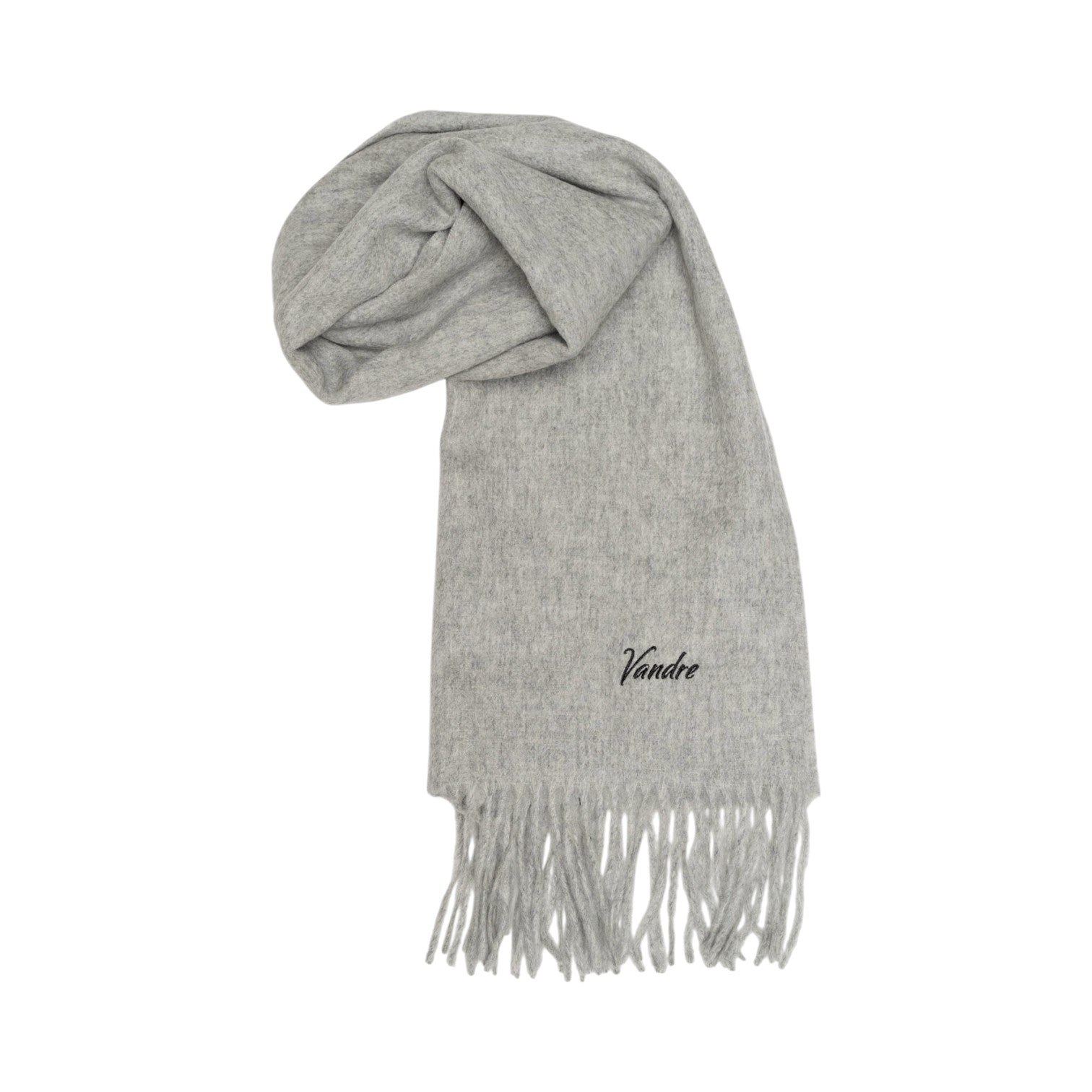 100% Wool Scarf Gray