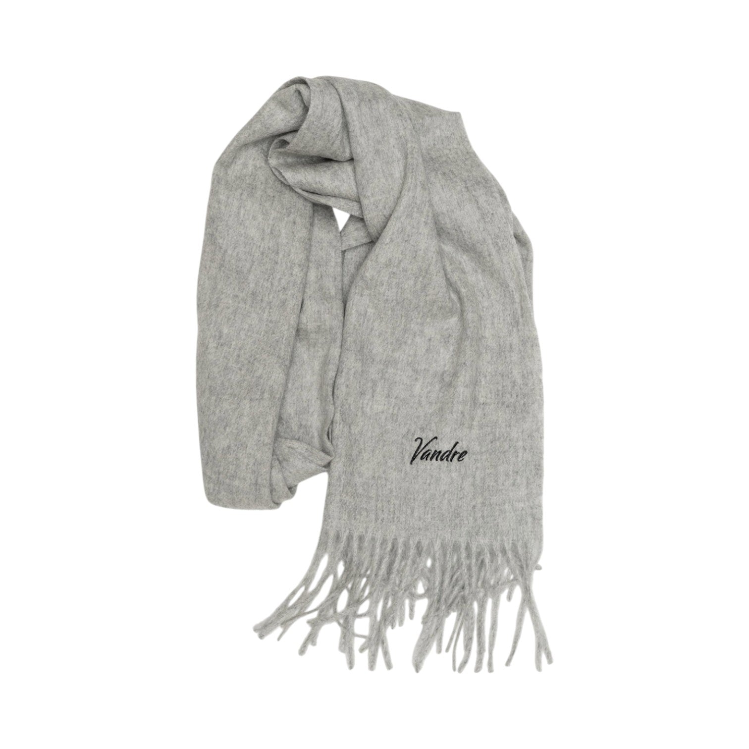 100% Wool Scarf Gray
