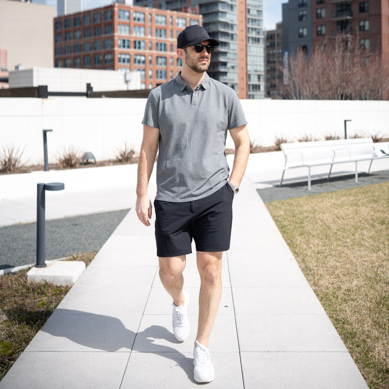 Athletic Dri Fit Baseball Hat Jet Black