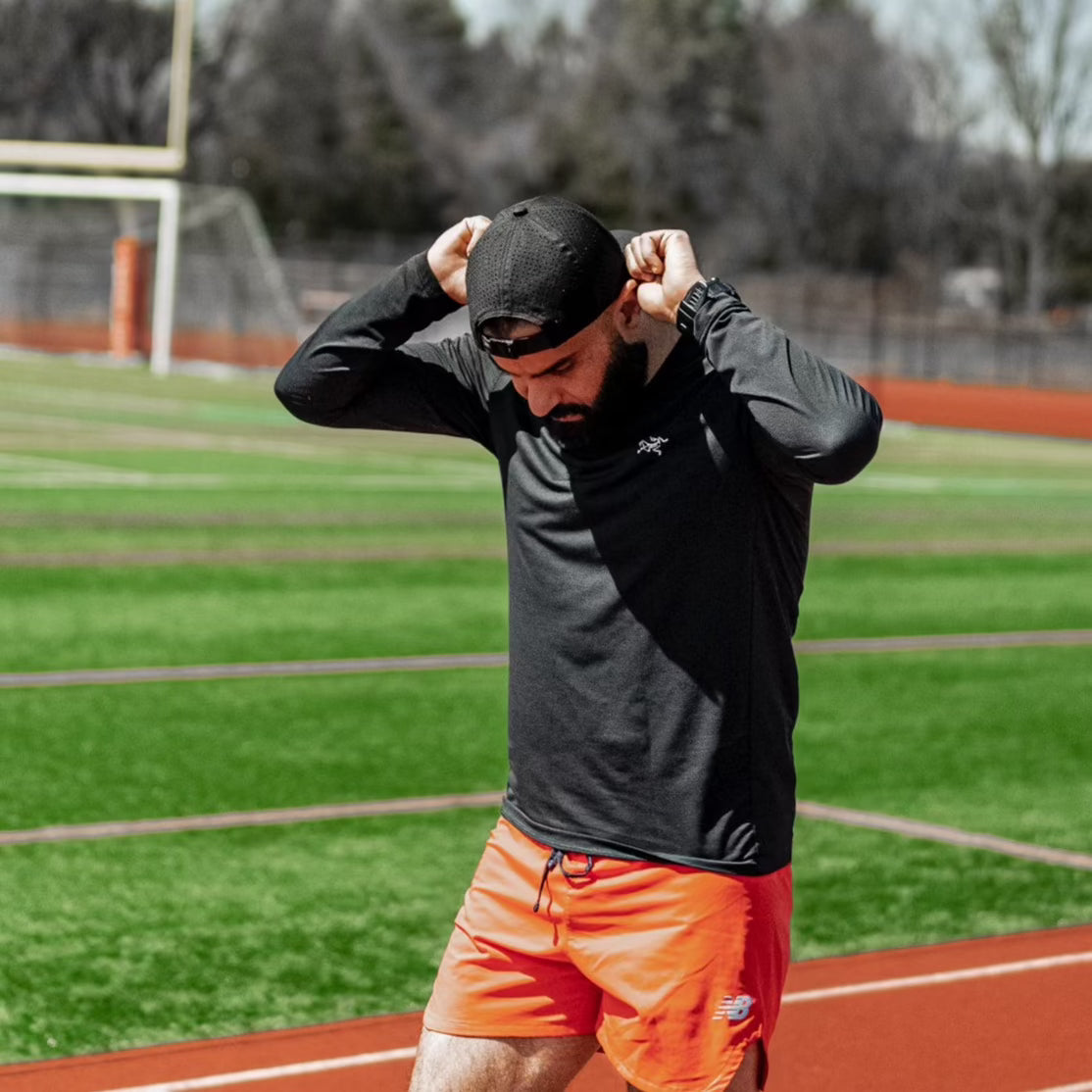 Vandre Premium Athletic Baseball Hat Jet Black