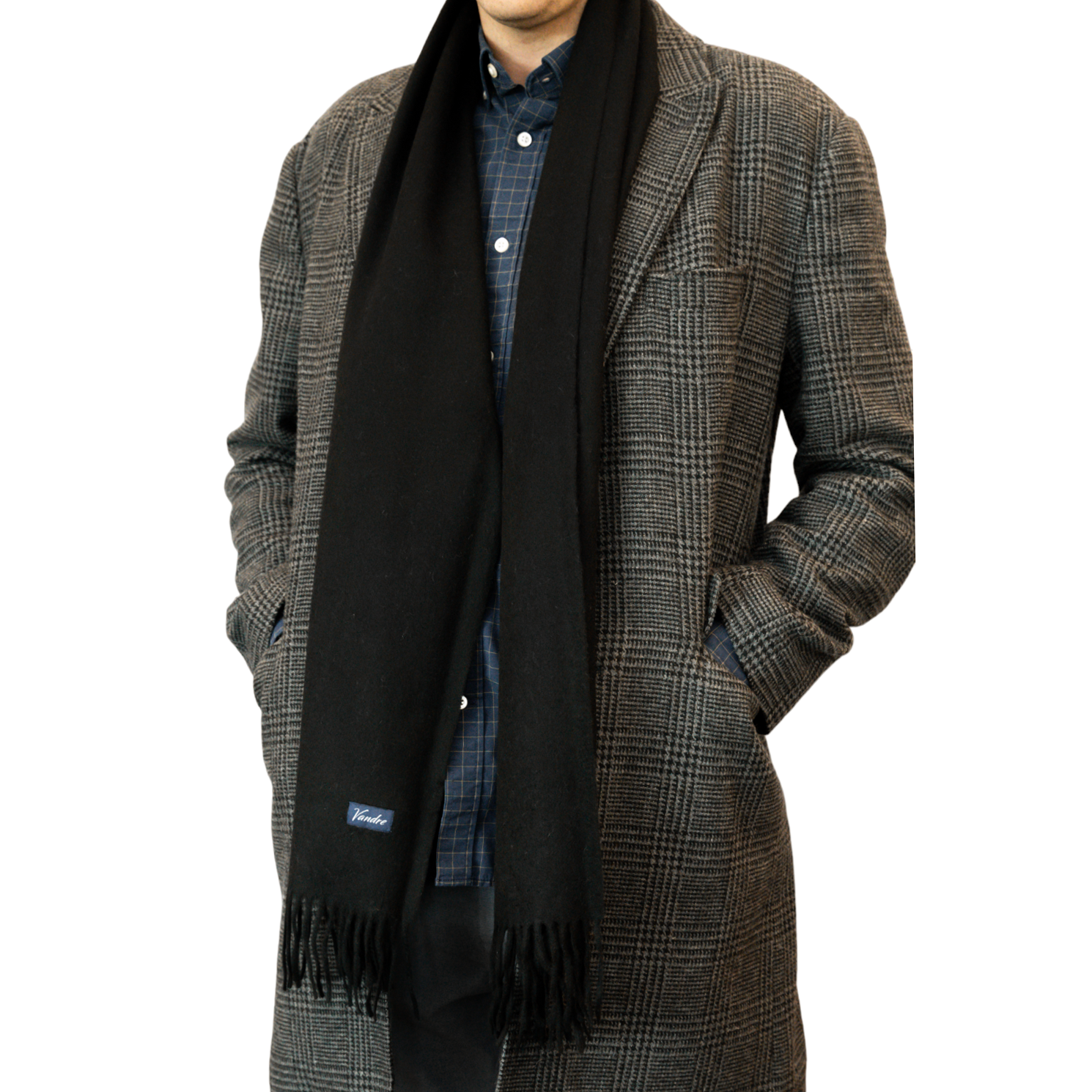 100% Wool Scarf Black