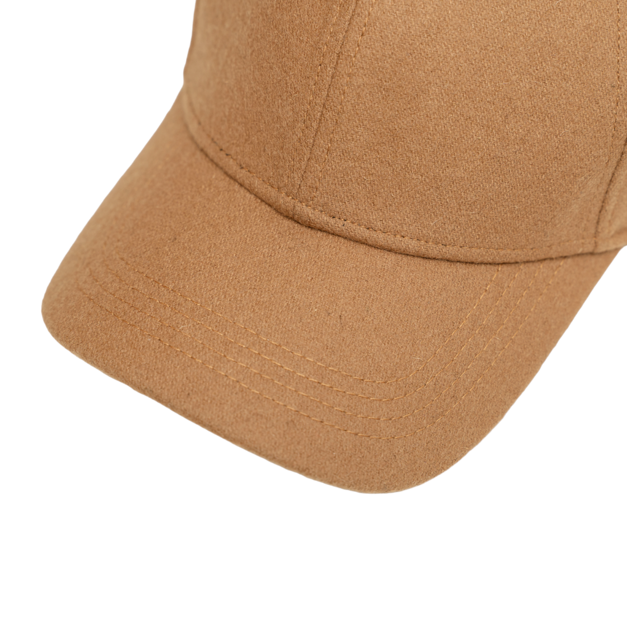 Plain tan top baseball cap