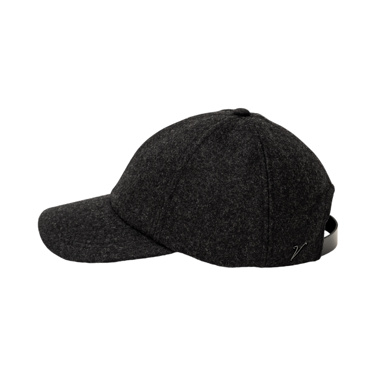 Vandre 100 Wool Flannel Baseball Hat Charcoal Gray Premium