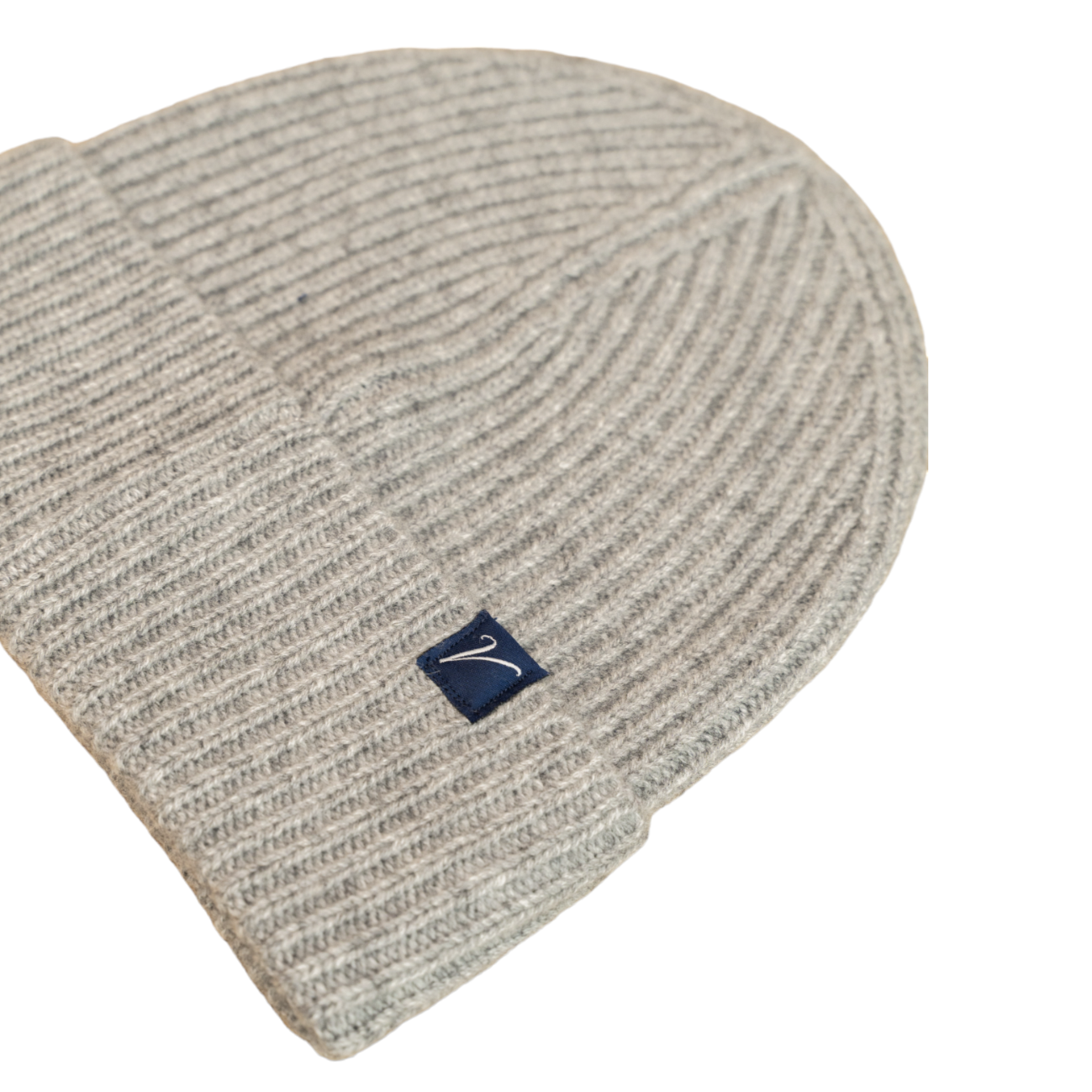 100% Cashmere Beanie Winter Hat Granite Gray