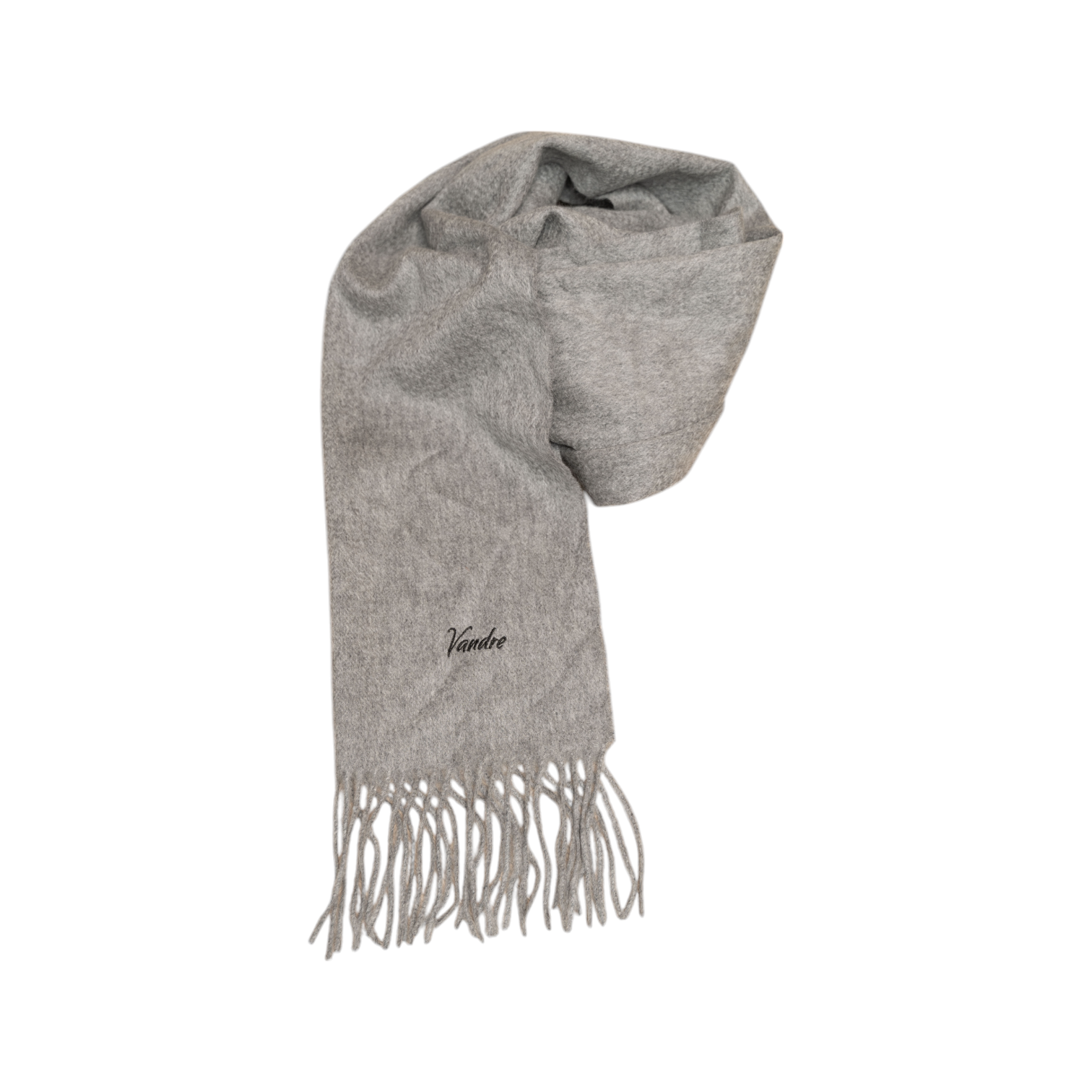 100% Cashmere Scarf Light Gray