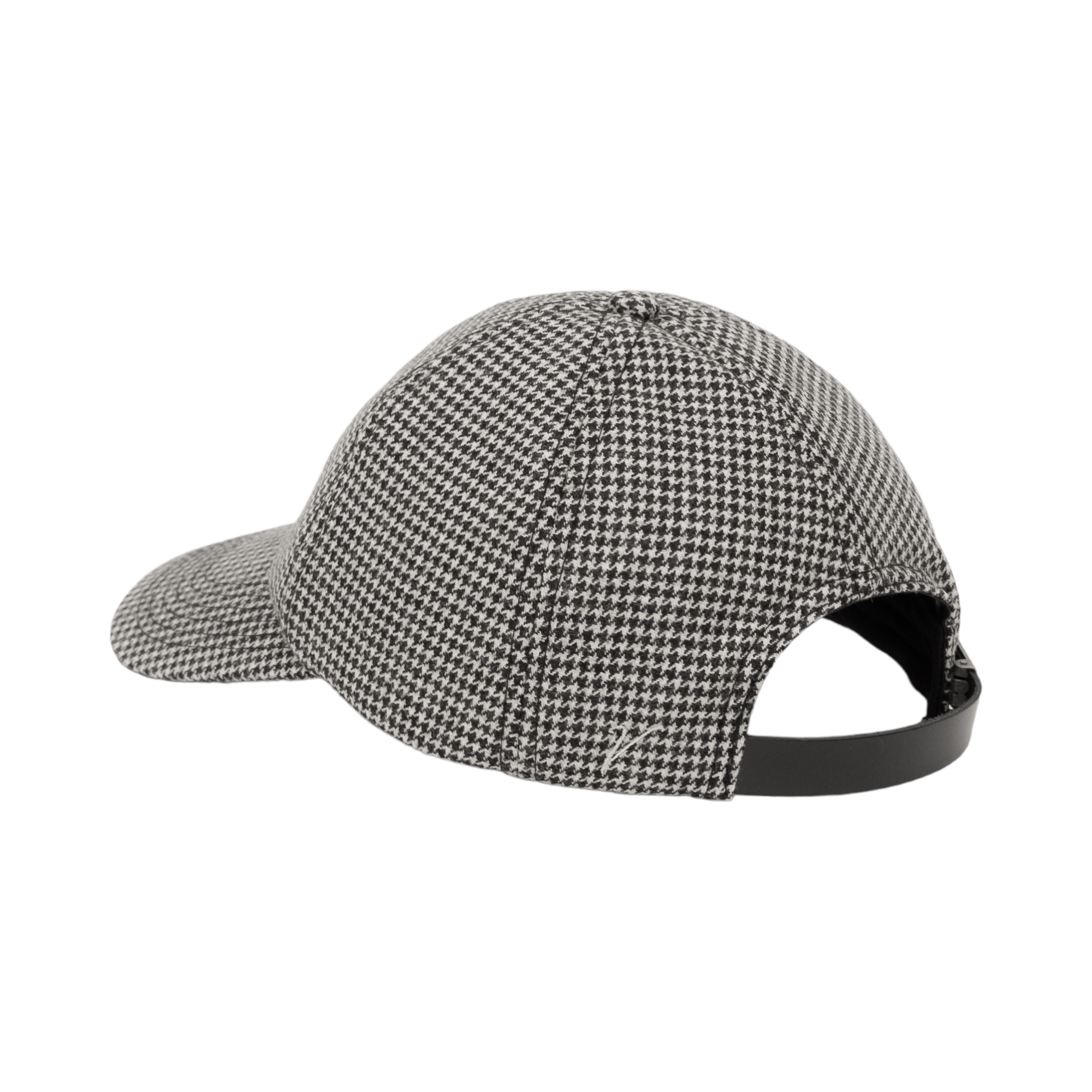 Vandre wool houndstooth hat branding view