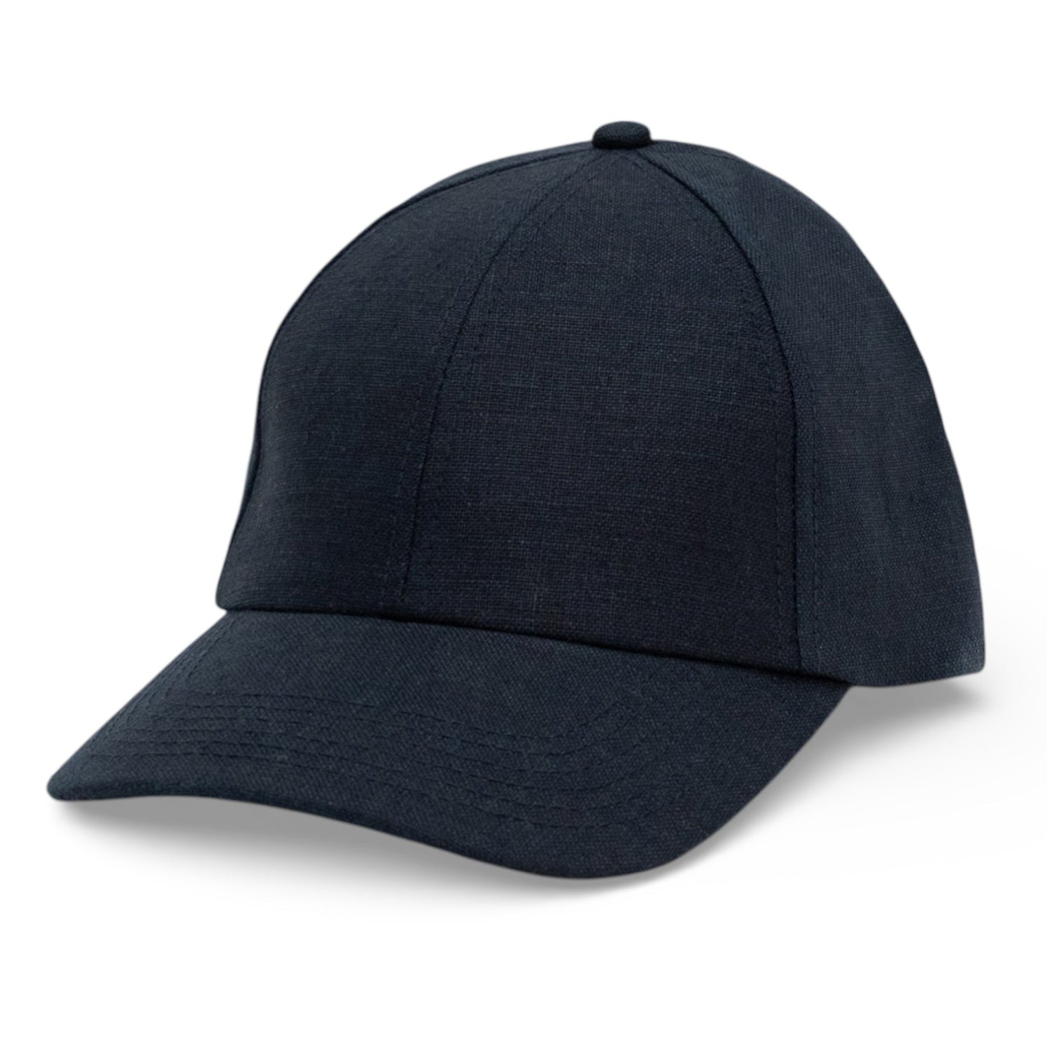 100% Irish Linen Premium Baseball Hat Navy Blue