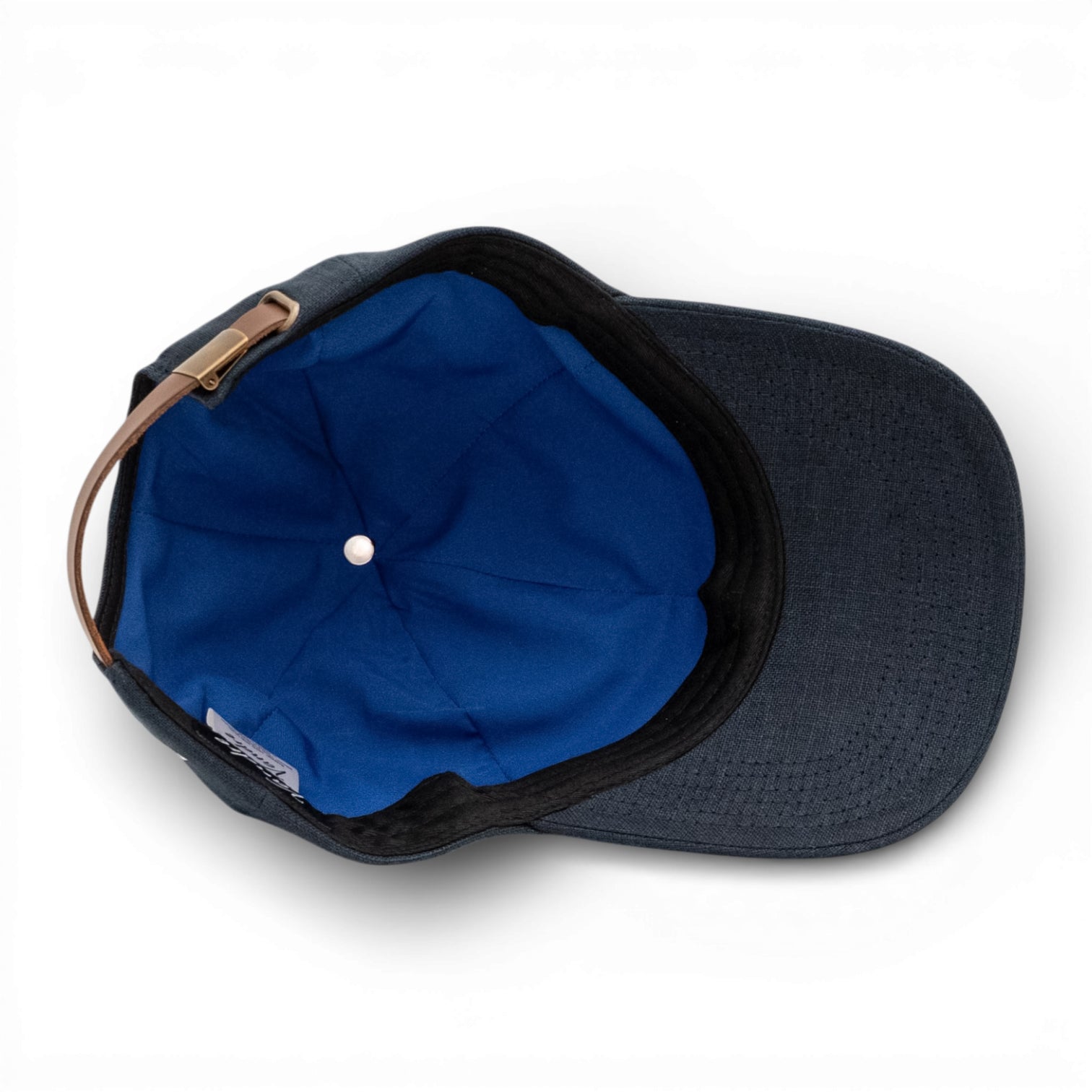 Vandre 100% Irish Linen Baseball Hat Navy Blue Premium Headwear