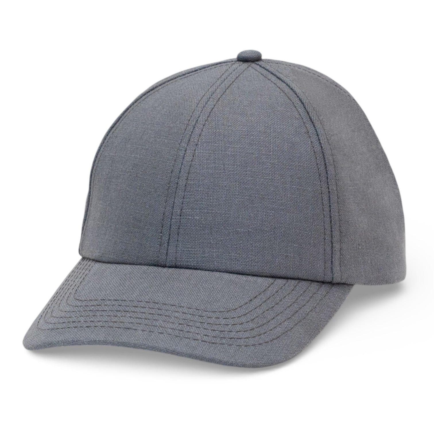 100% Irish Linen Premium Baseball Hat Slate Gray