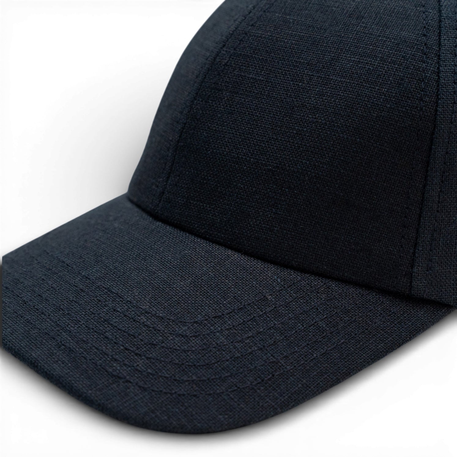 100% Irish Linen Premium Baseball Hat Navy Blue