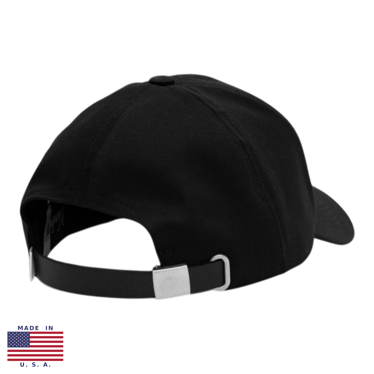 Vandre Made in USA 100% organic cotton baseball hat in black