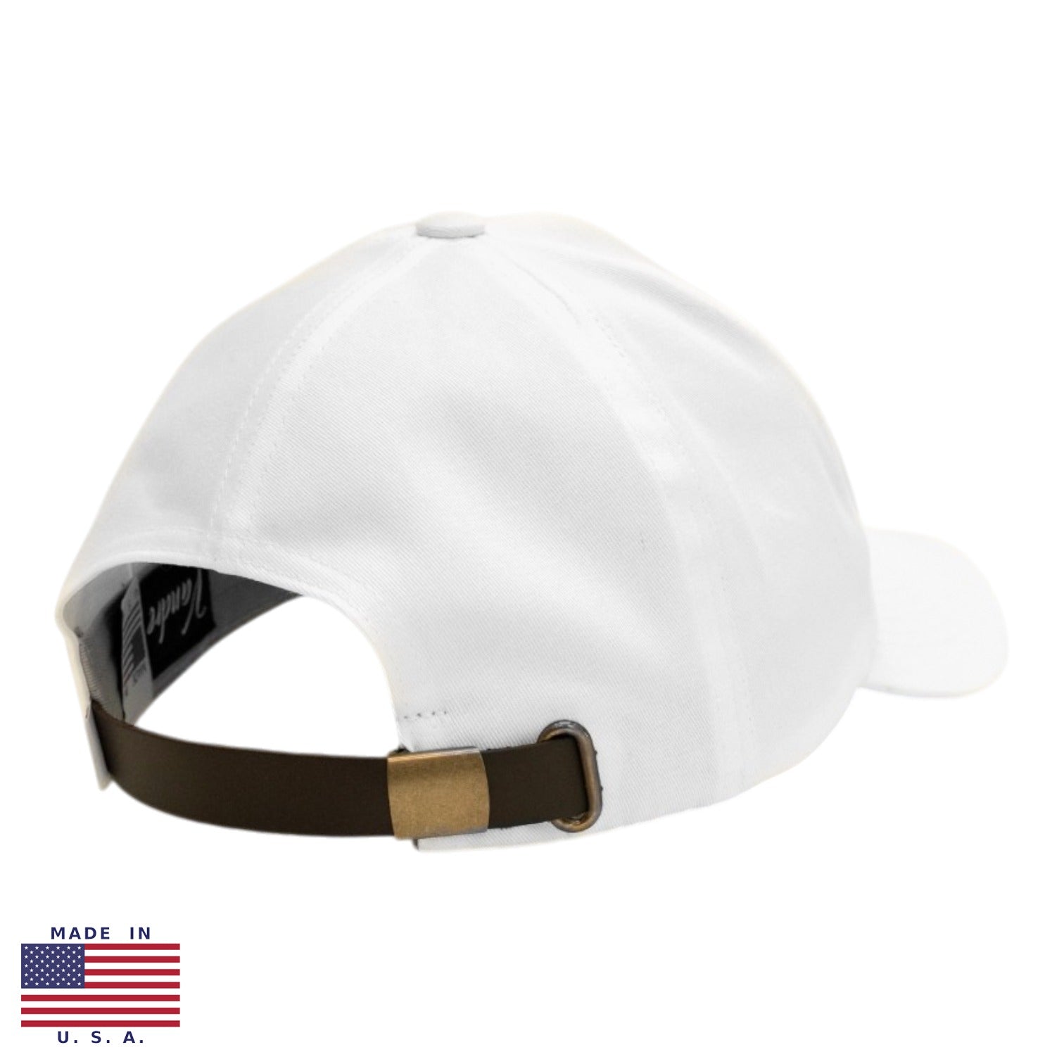 Vandre Made in USA 100% organic cotton baseball hat in white
