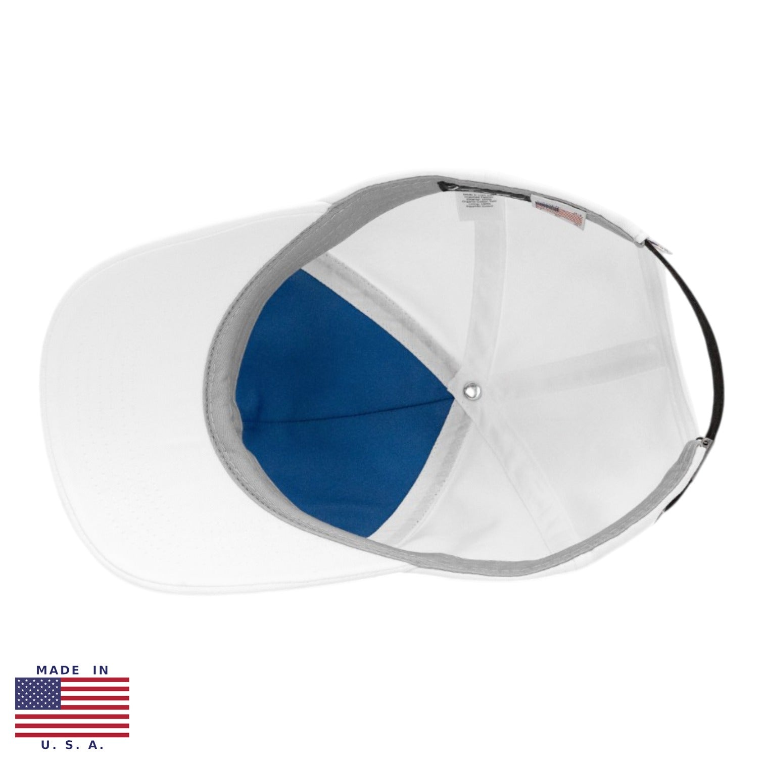 Vandre Made in USA 100% organic cotton baseball hat in white