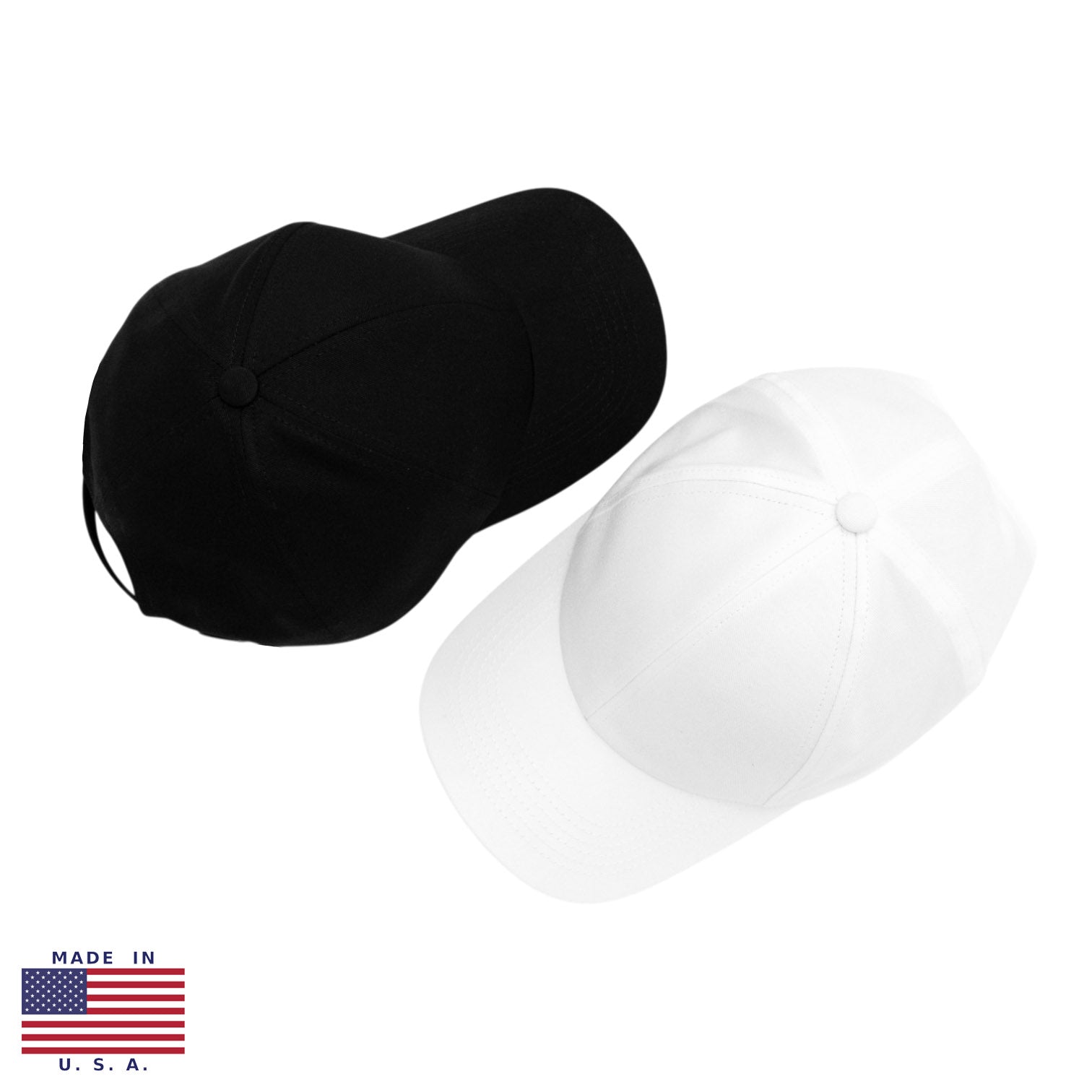 Vandre Made in USA 100% organic cotton baseball hat in white