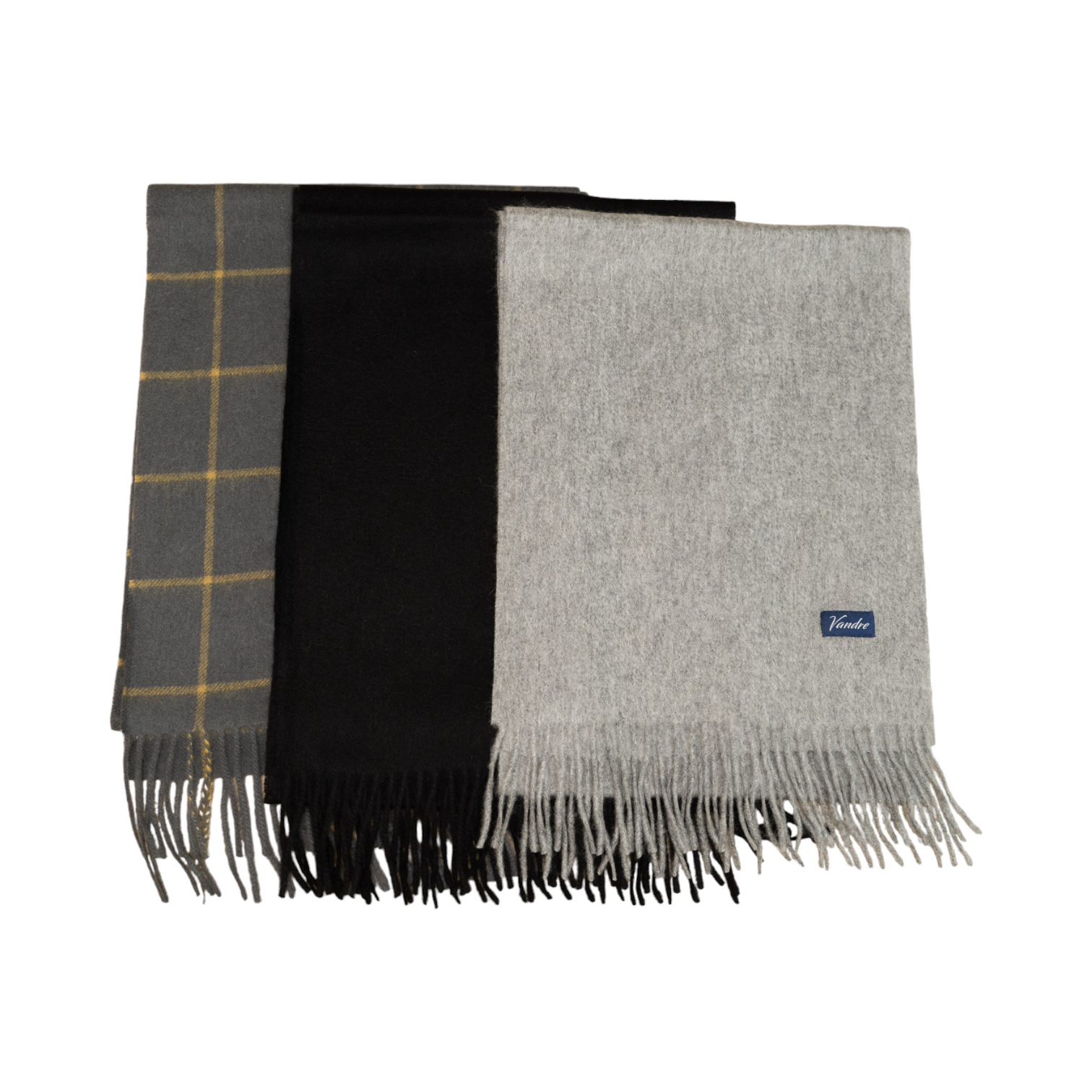 100% Wool Scarf Black