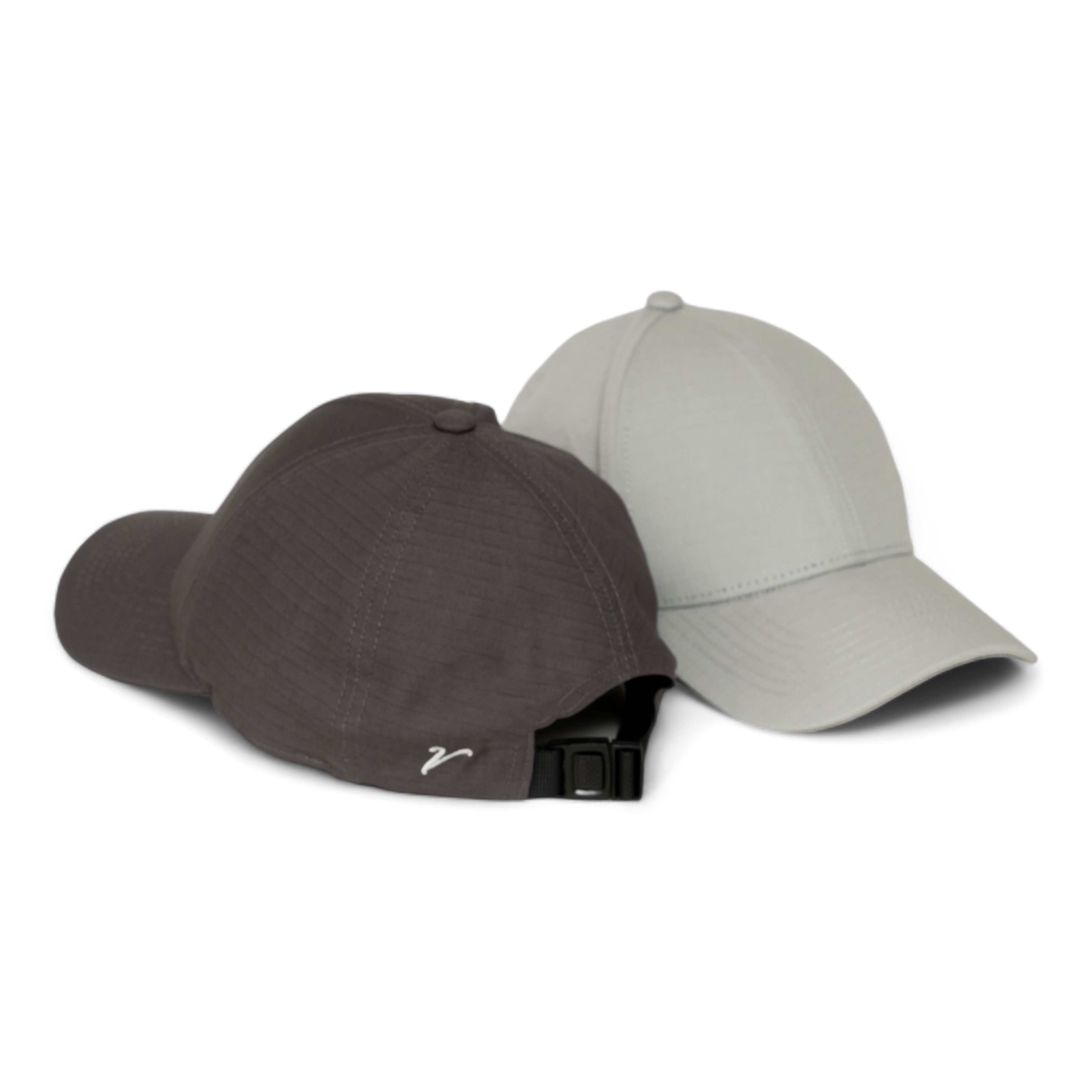 100% Ripstop Cotton Premium Baseball Hat Charcoal Gray