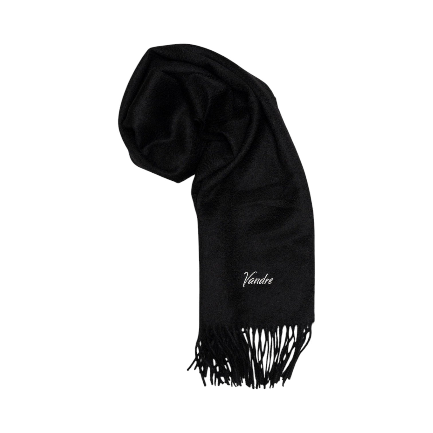 100% Wool Scarf Black