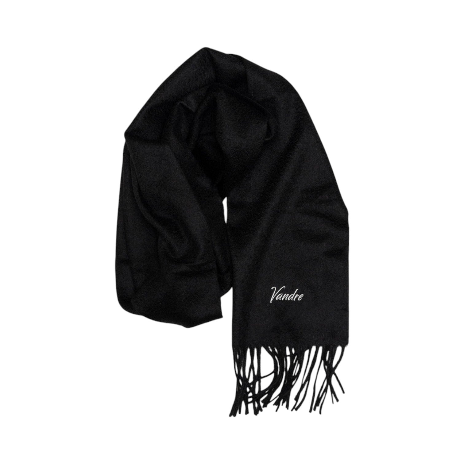 100% Wool Scarf Black