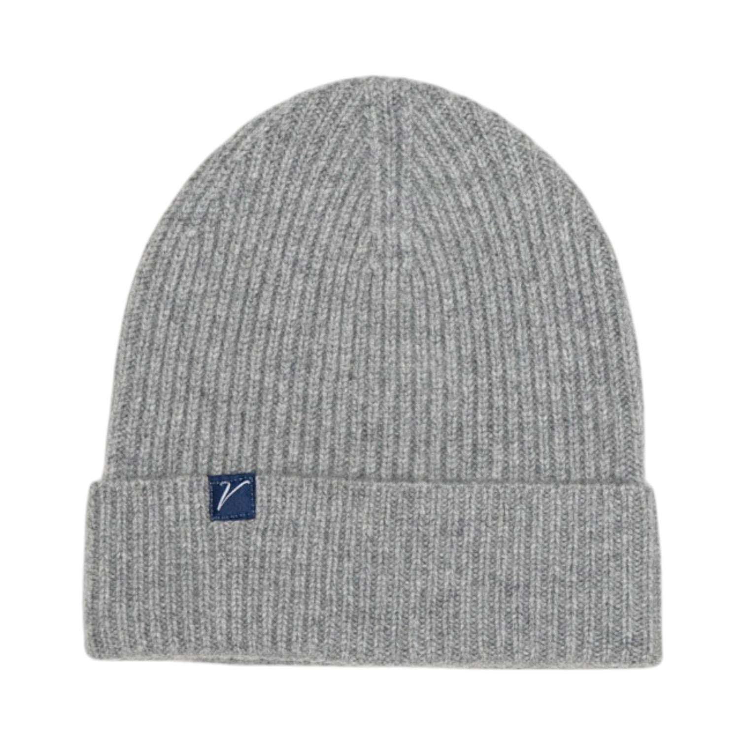 100% Cashmere Beanie Winter Hat Granite Gray