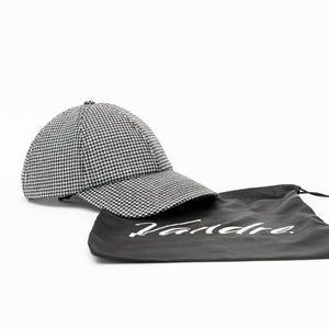 Vandre 100% Wool Houndstooth Baseball Hat Premium Headwear 